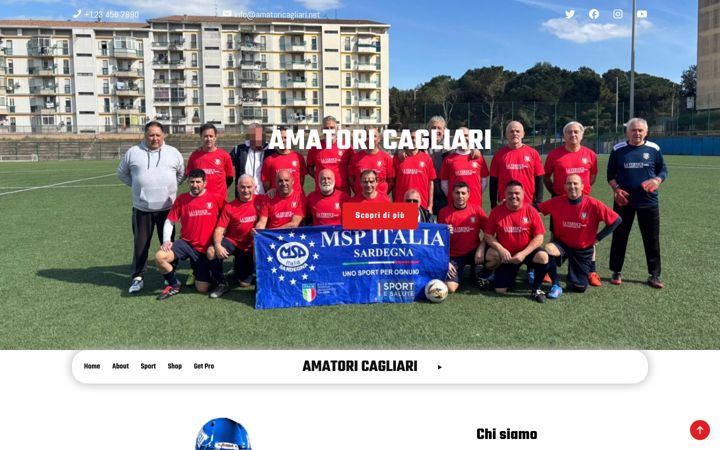 Screenshot ta' amatoricagliari.net