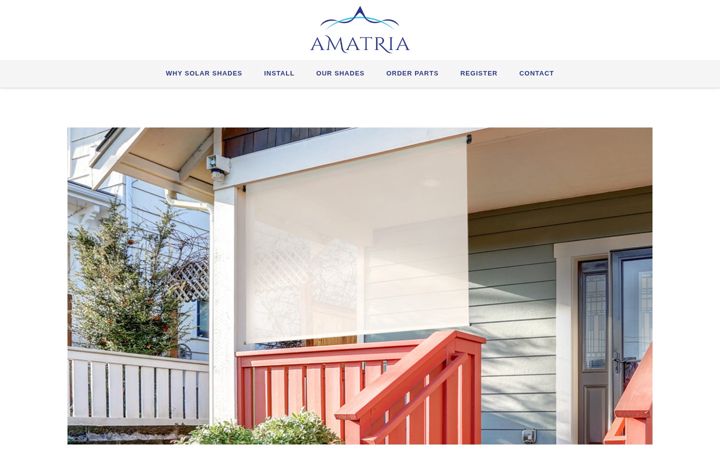 Screenshot of amatriashades.com