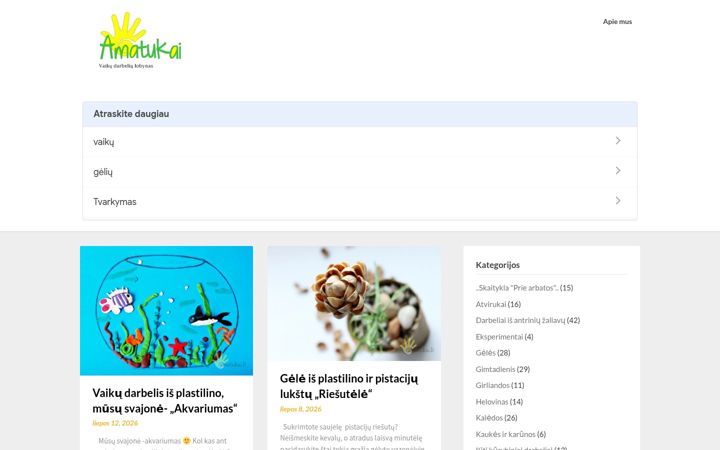 Screenshot of amatukai.lt
