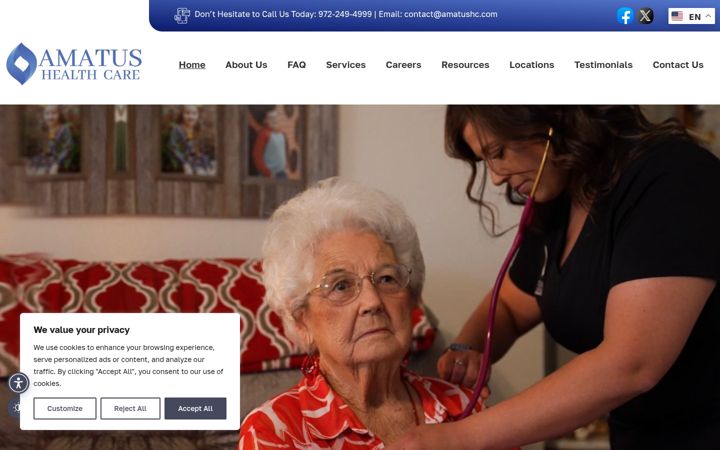 Screenshot ta' amatushc.com