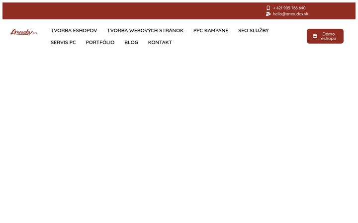 Screenshot of amaudax.sk