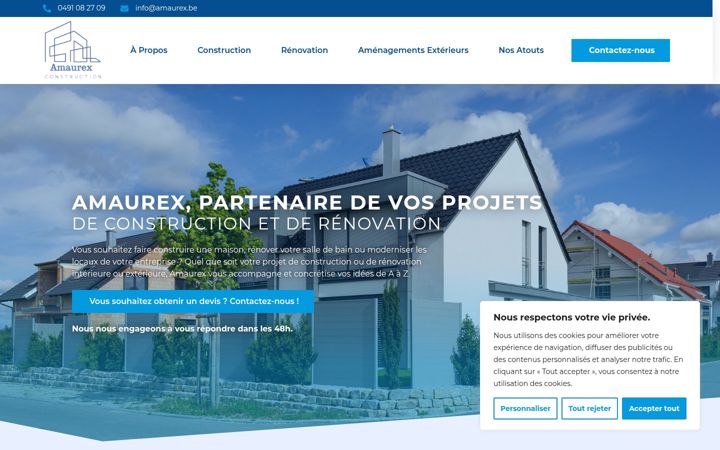 Screenshot of amaurex.com