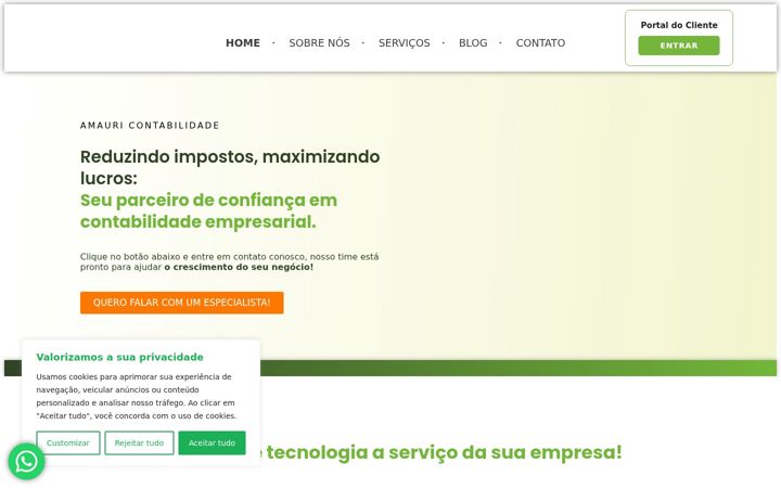 Screenshot ta' amauricontabilidade.com