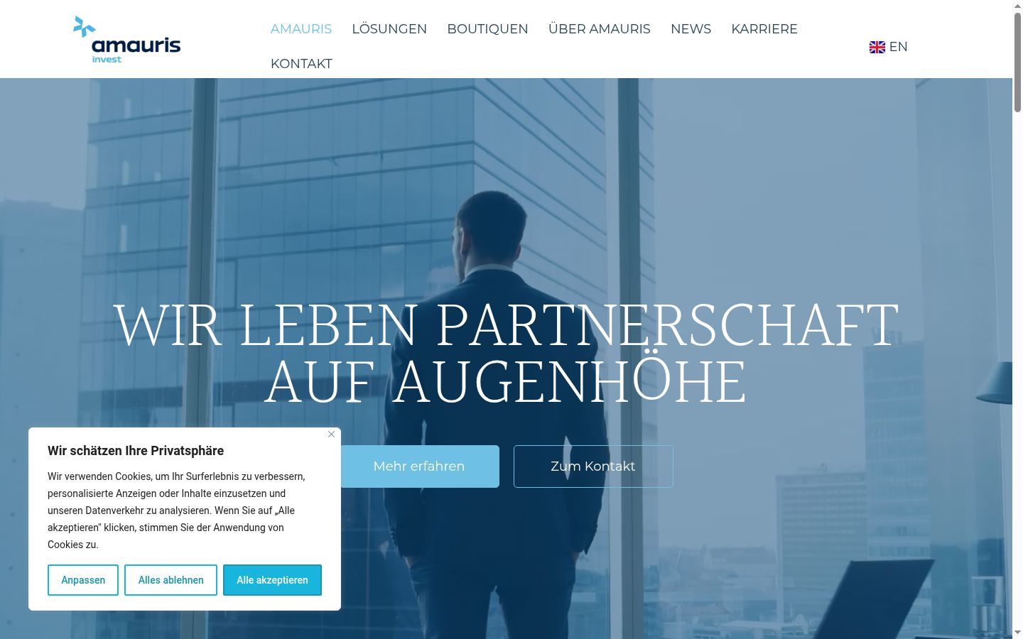 Screenshot tal-banner tal-kunsens muri qabel kwalunkwe interazzjoni