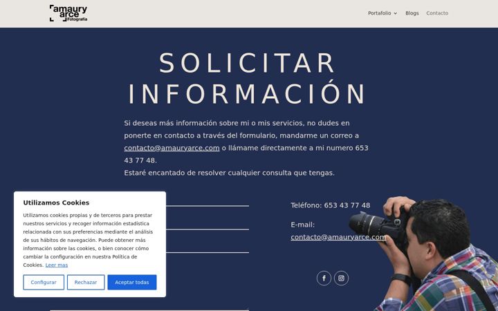 Screenshot of amauryarce.com