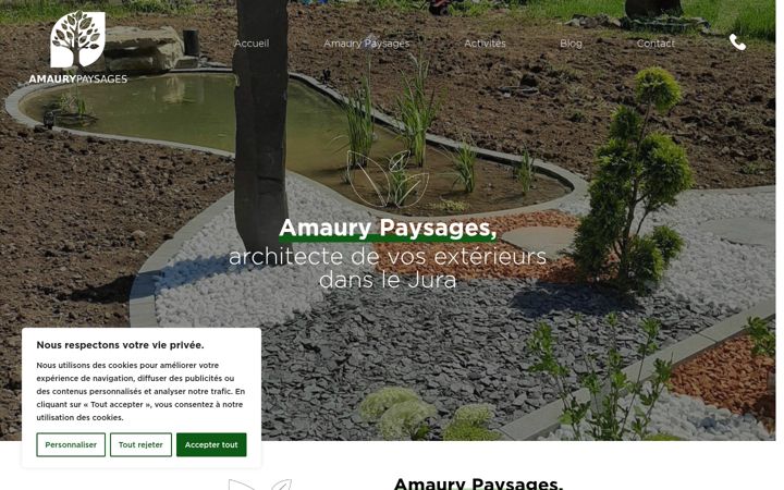 Screenshot ta' amaurypaysages.fr