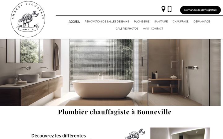 Screenshot ta' amauryplomberie.fr