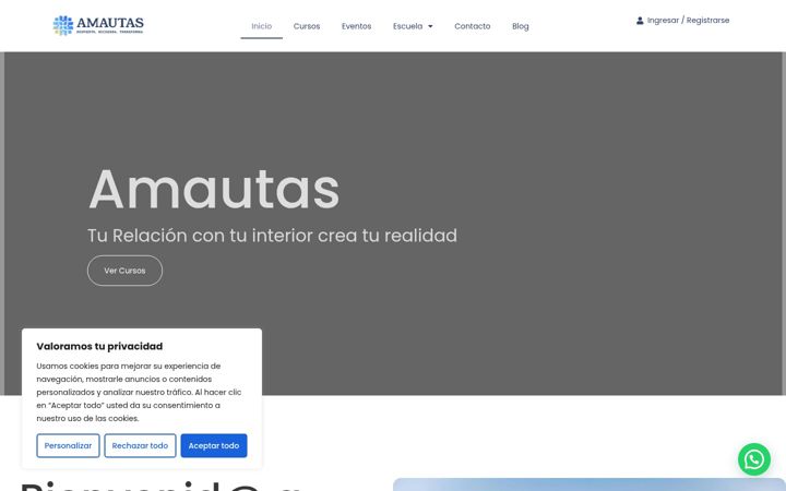 Screenshot of amautas.co