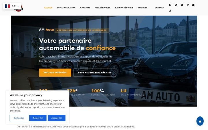 Screenshot of amauto.lu