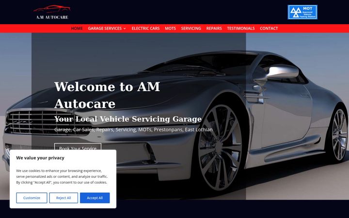 Screenshot of amautogroup.co.uk