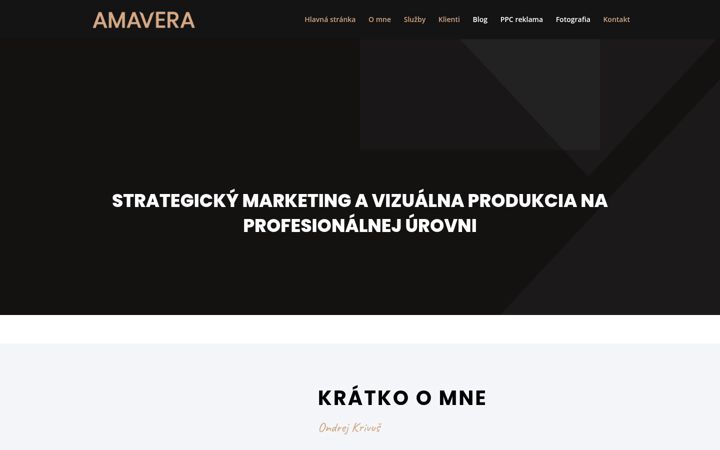 Captura de pantalla de amavera.sk