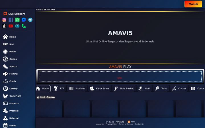 Skærmbillede af amavi5.net