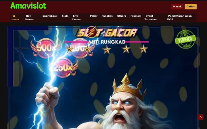 Screenshot of amavislot.net