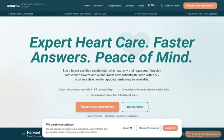 Screenshot of amavita.health