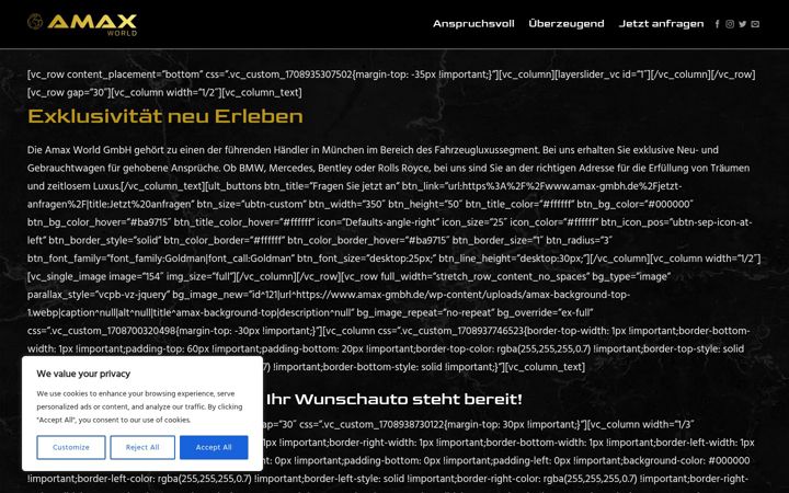 Screenshot of amax-gmbh.de