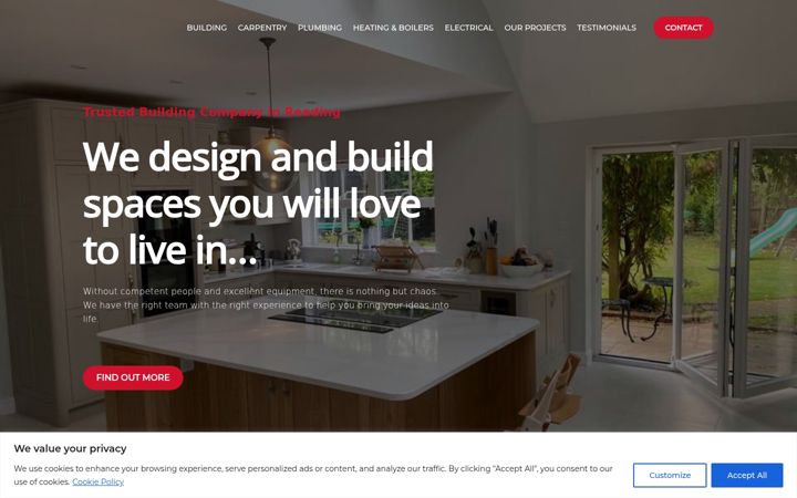 Screenshot of amaxs.co.uk