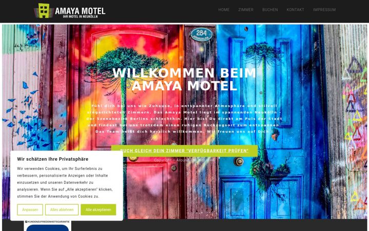 Képernyőkép: amaya-motel.de
