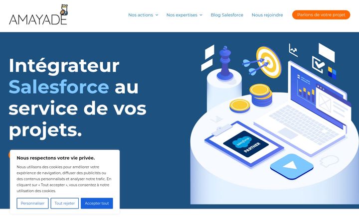 Screenshot of amayade.com