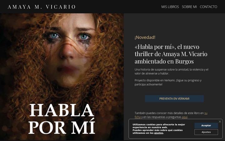 Screenshot stránky amayamvicario.net