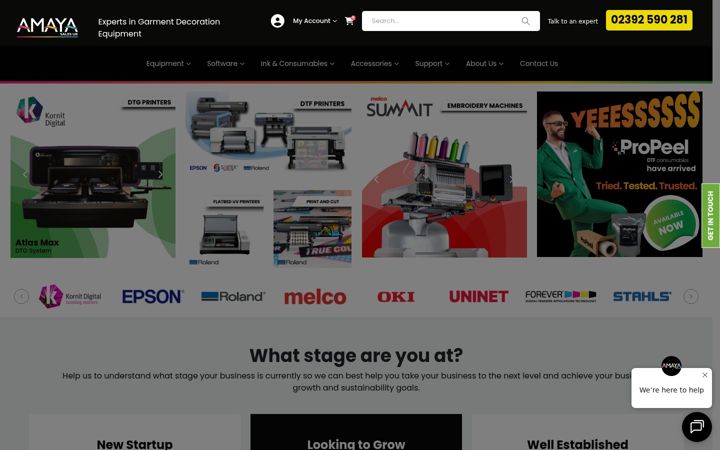 Screenshot stránky amayauk.com