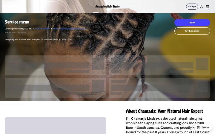 Screenshot of amayziing.com