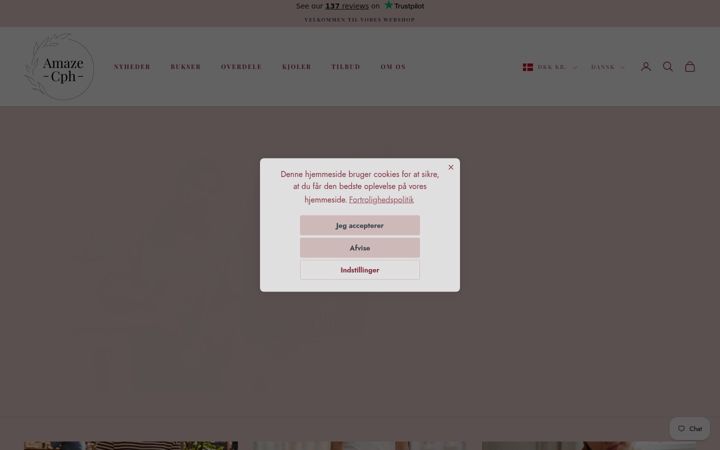 Screenshot ta' amazecph.dk