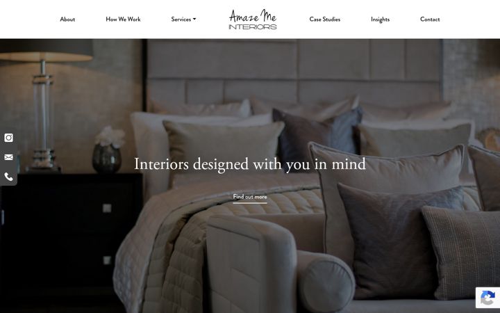 Screenshot ta' amazemeinteriors.co.uk