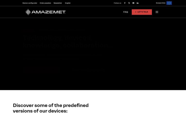 Screenshot ta' amazemet.com