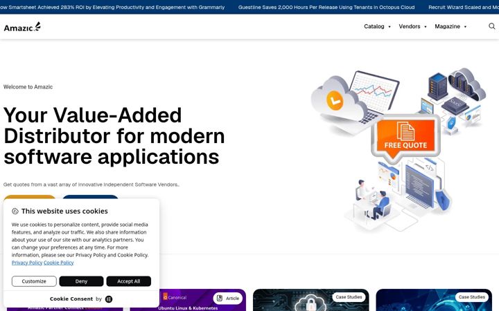 Screenshot ta' amazic.com