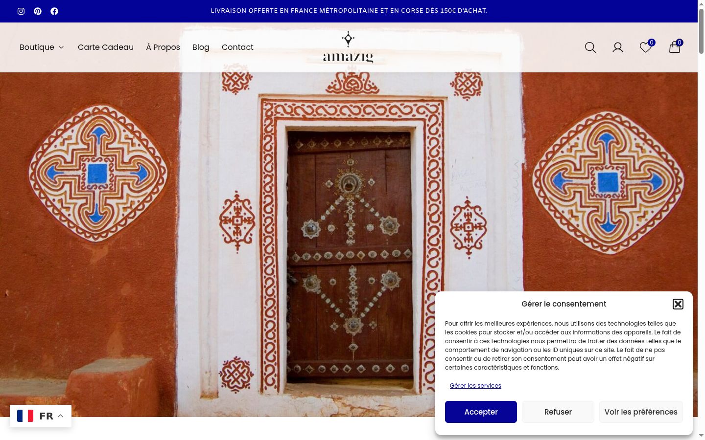 Screenshot tal-banner tal-kunsens muri qabel kwalunkwe interazzjoni