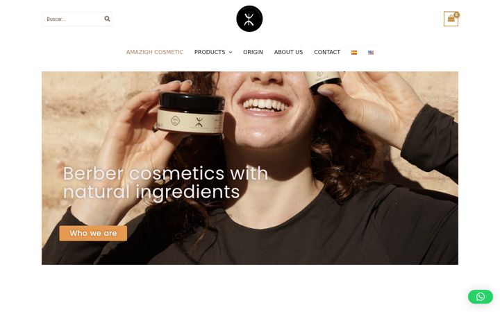 Screenshot ta' amazighcosmetic.com