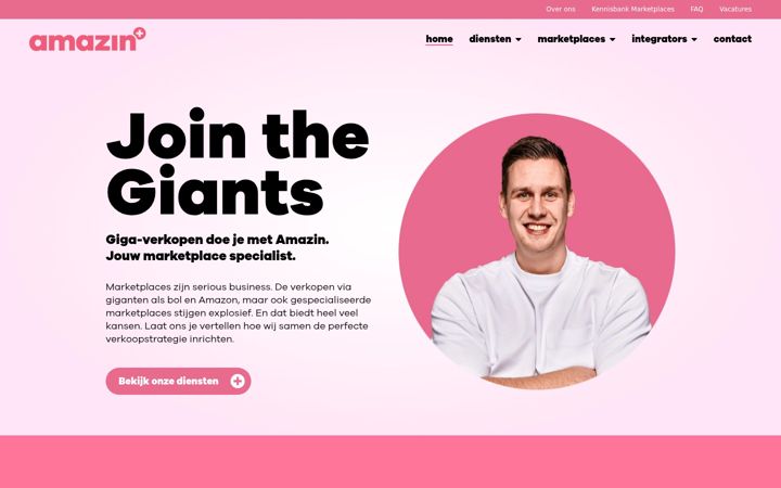 Screenshot of amazin.nl