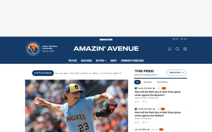Screenshot of amazinavenue.com
