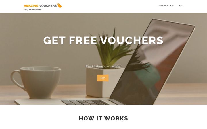 Screenshot of amazing-vouchers.com