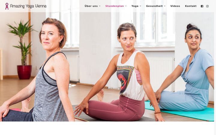 Screenshot of amazing-yoga.at