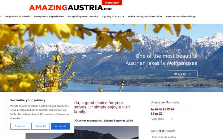 Screenshot of amazingaustria.com