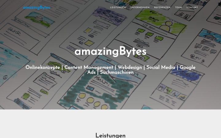 Screenshot of amazingbytes.de
