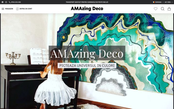 Screenshot of amazingdeco.ro