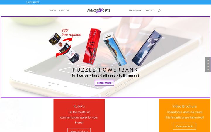 Screenshot von amazinggifts.ro