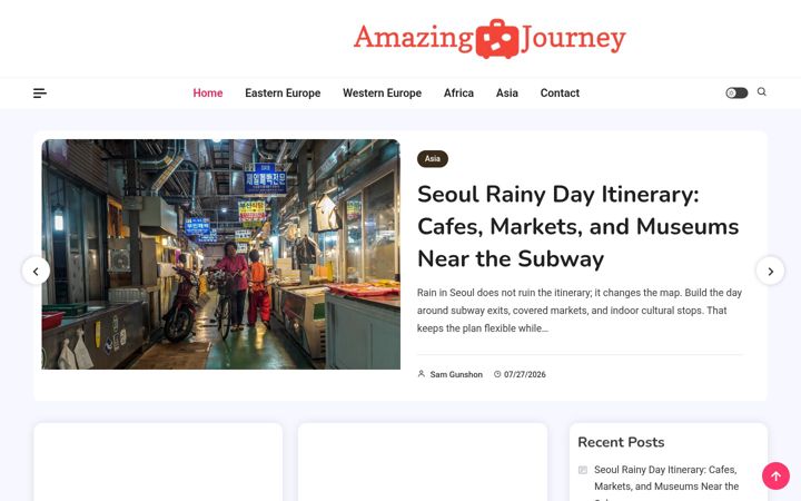 Screenshot of amazingjourney.info