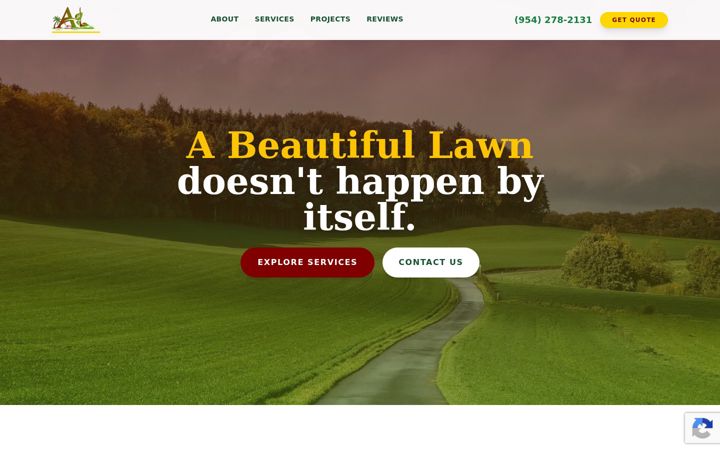 Screenshot of amazinglawnscapingllc.com