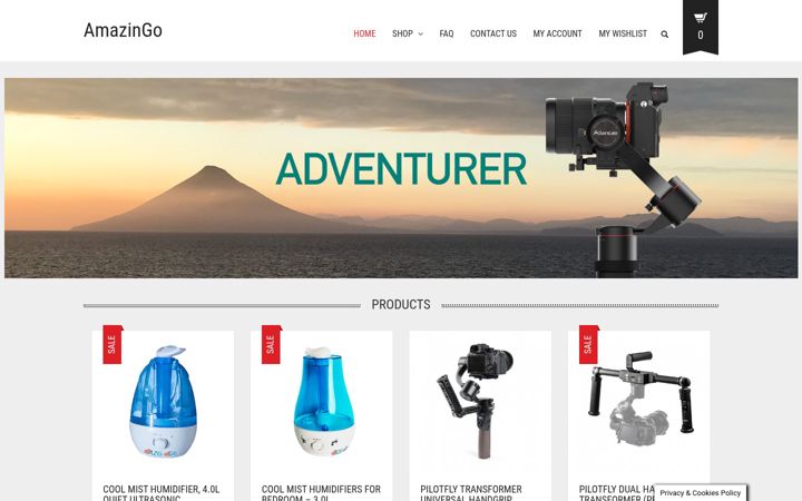 Captură de ecran a amazingo.online