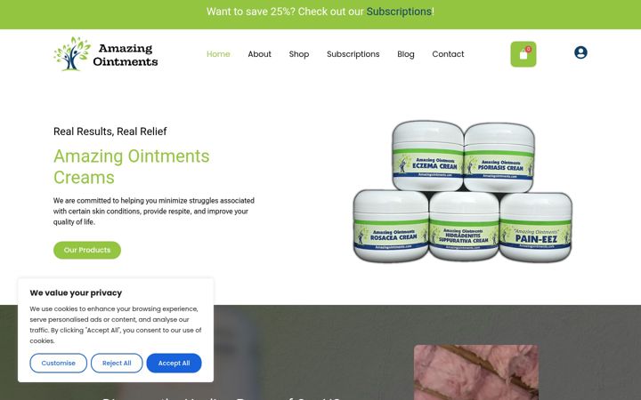 Screenshot of amazingointments.com