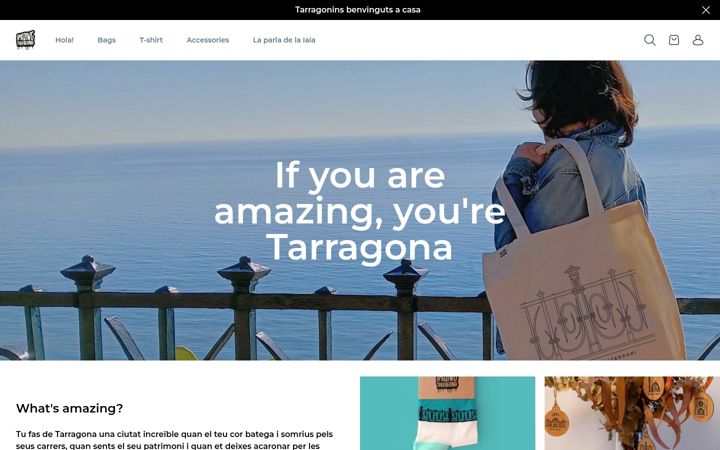 Captură de ecran a amazingtarragona.com