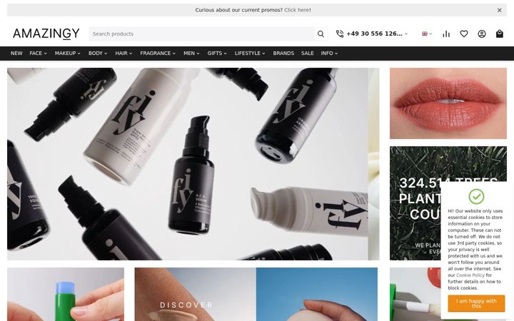 Screenshot of amazingy.com