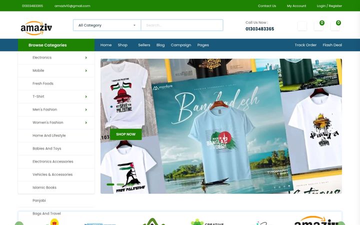 Screenshot of amaziv.com