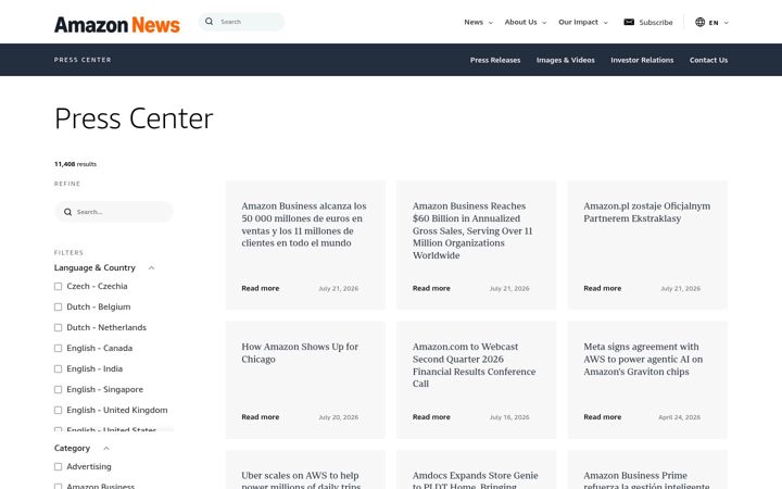 Screenshot of amazon-presse.de