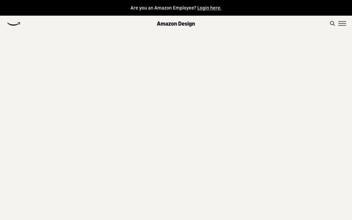 Screenshot of amazon.design
