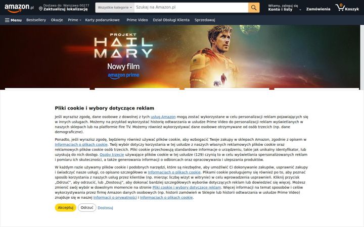 Ekrānuzņēmums no amazon.pl