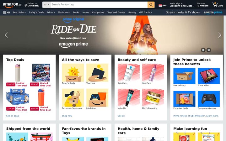 Ekrānuzņēmums no amazon.sg